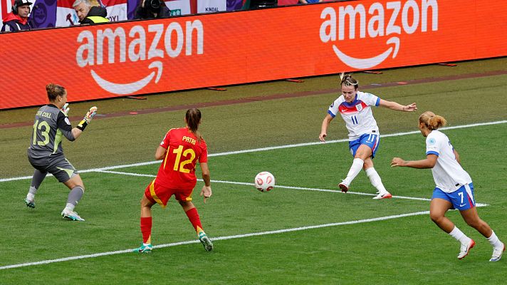 Eurocopa - El paradón de Cata Coll para mantener el 0-0 en la final de la Eurocopa