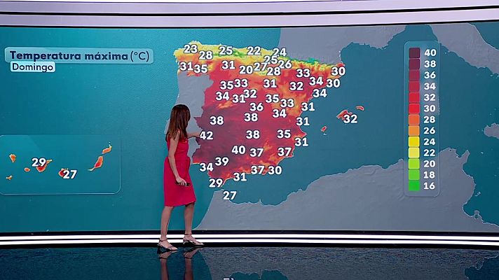 El tiempo - Las máximas superarán 34-36 grados en la vertiente atlántica sur interior, depresiones del sudeste y Gran Canaria