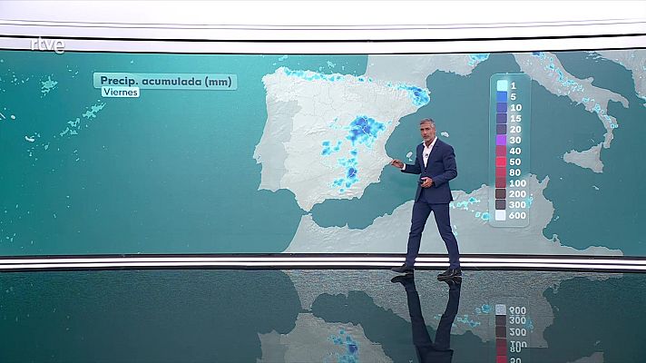El tiempo - Precipitaciones abundantes en el Cantábrico oriental, cara norte del Pirineo y este de Cataluña