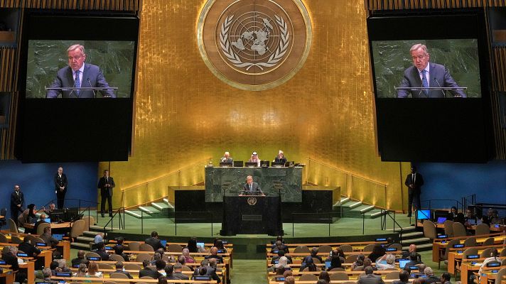 Telediario 2 - La ONU celebra una cumbre sobre la solución de los dos Estados