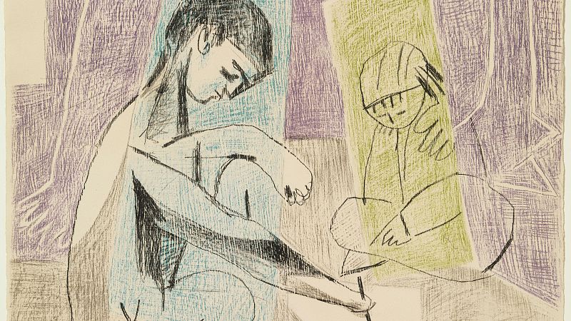 Picasso, Gilot y sus hijos, en una exposición en Barcelona | Ver