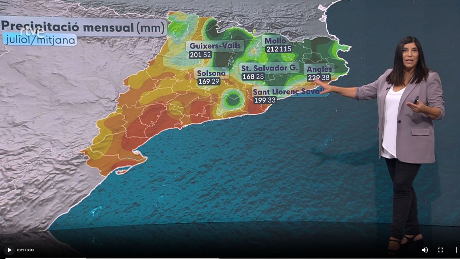 El Temps a Catalunya amb Sònia Papell (31/07/2025) | RTVE Catalunya - El temps | Veure