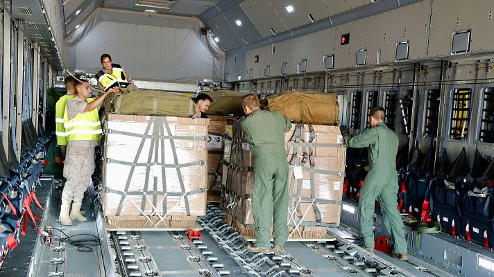 Informativo 24h - España lanza 12 toneladas de alimentos sobre la Franja de Gaza