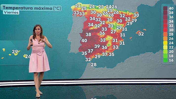 El tiempo - Temperaturas máximas sin grandes cambios, aunque con un descenso ligero en Galicia y en la meseta sur