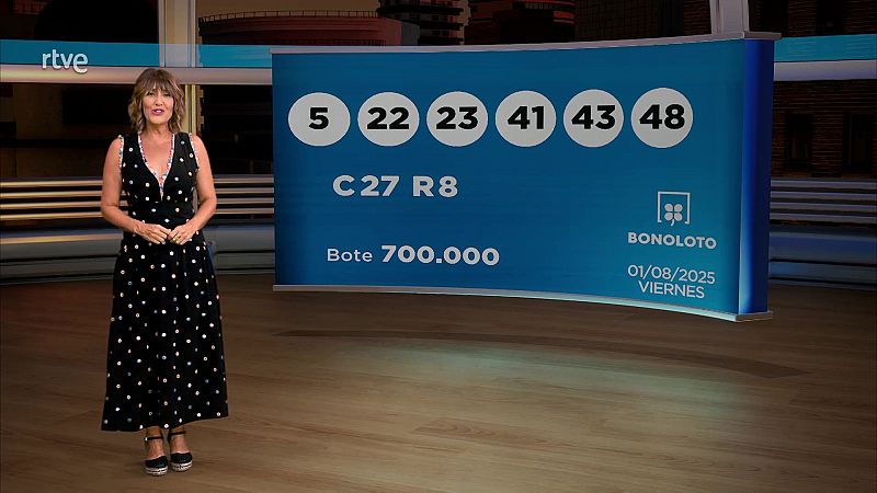 Sorteo de la Bonoloto y Euromillones: 01/08/2025 - Loteras | Ver