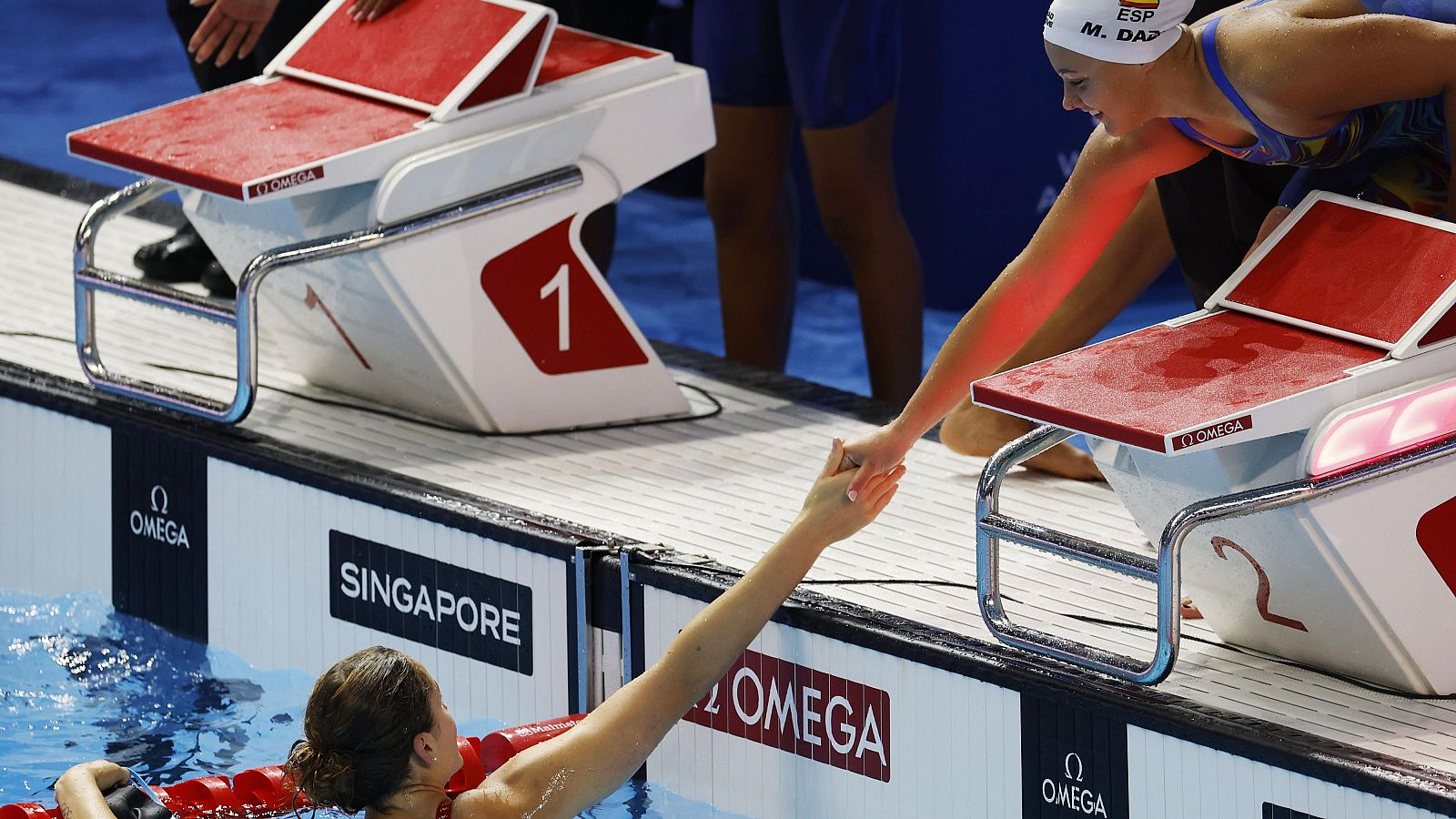 El relevo mixto 4x100 español termina séptimo en Singapur - Natación | Ver
