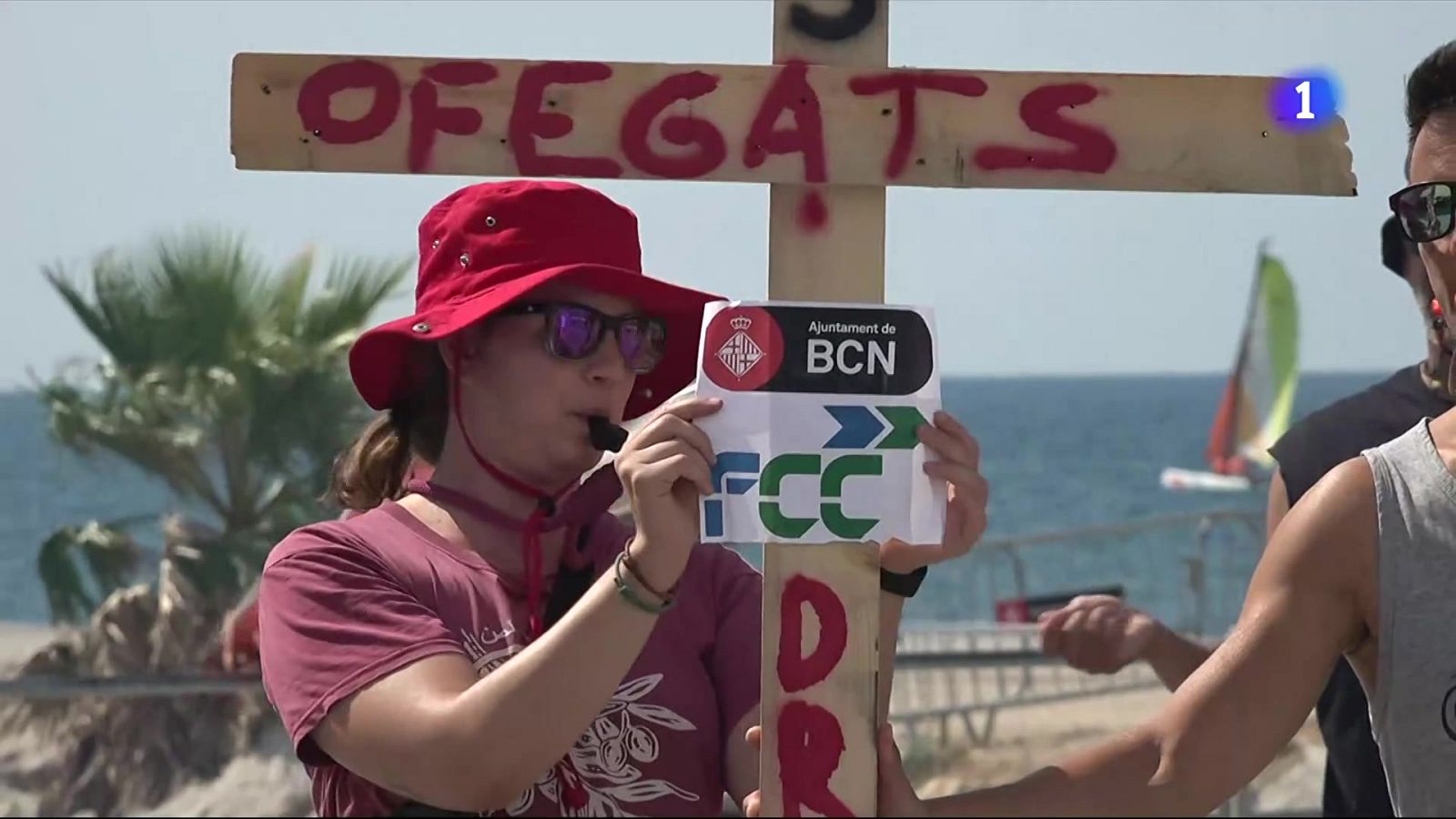 Els socorristes de les platges de Barcelona fan vaga