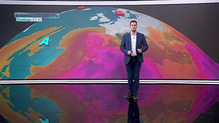 El tiempo - Las máximas ascenderán ligeramente en la mayor parte del país y descensos en Baleares y nordeste de Cataluña