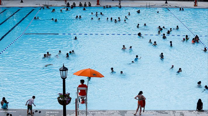 Telediario 1 - Faltan piscinas públicas en España: el 90% son privadas