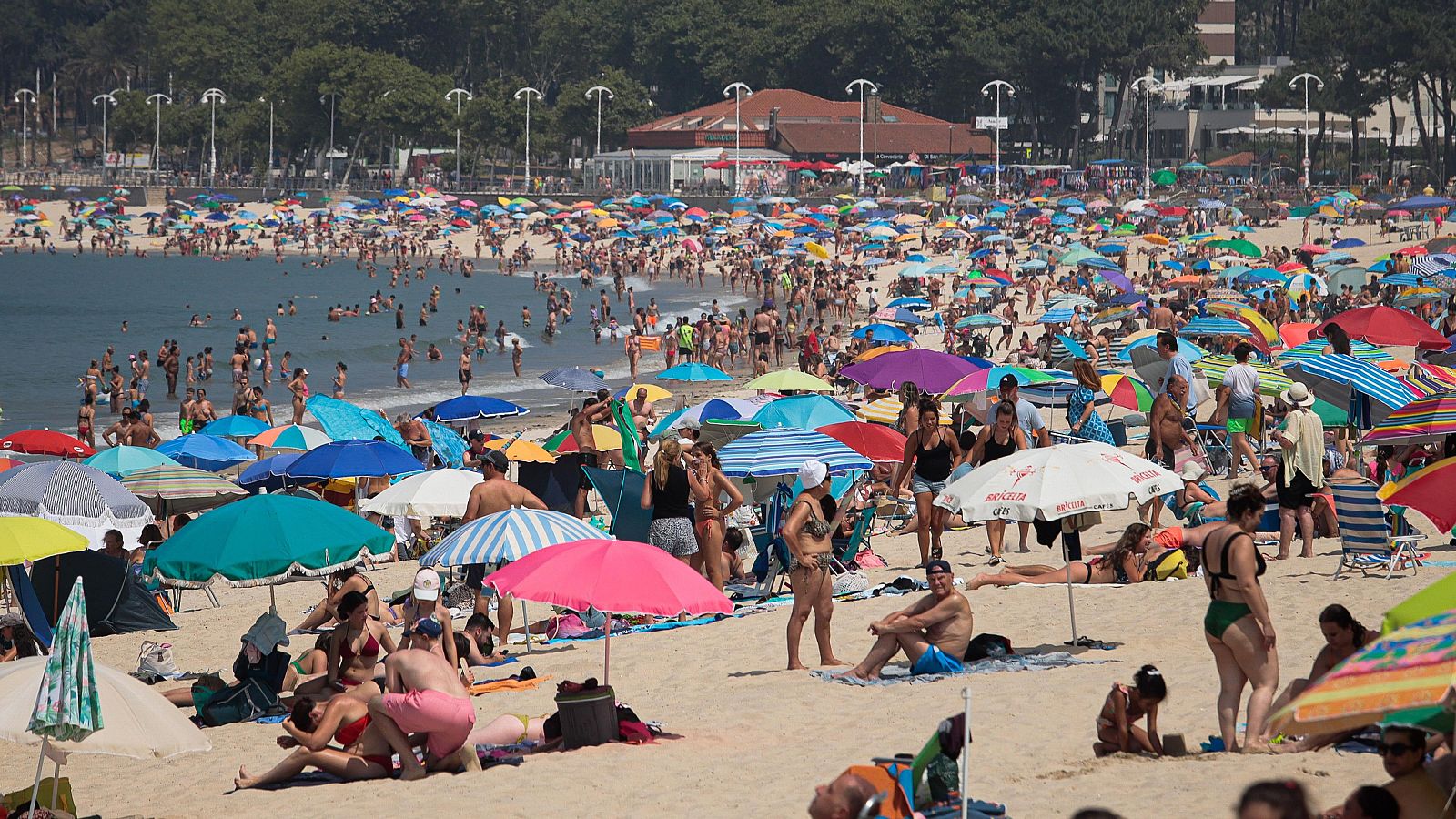Madrugar para clavar la sombrilla en primera línea de playa - Telediario 1 | Ver