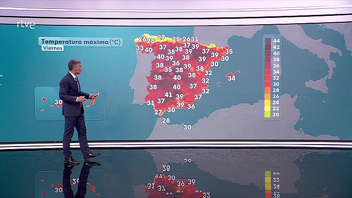 El tiempo - Probables tormentas fuertes en la Bética central con rachas muy fuertes de viento