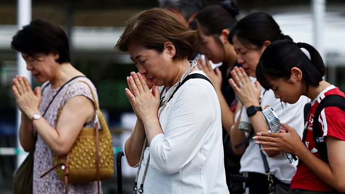Telediario 1 - Ocho décadas después, los supervivientes del bombardeo nuclear sobre Nagasaki piden el fin de la carrera nuclear