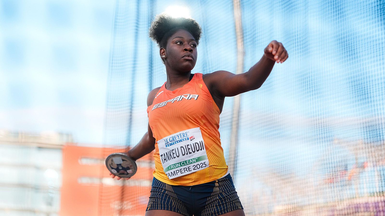 Andrea Tankeu, campeona de Europa sub-20 en lanzamiento de disco - Atletismo | Ver