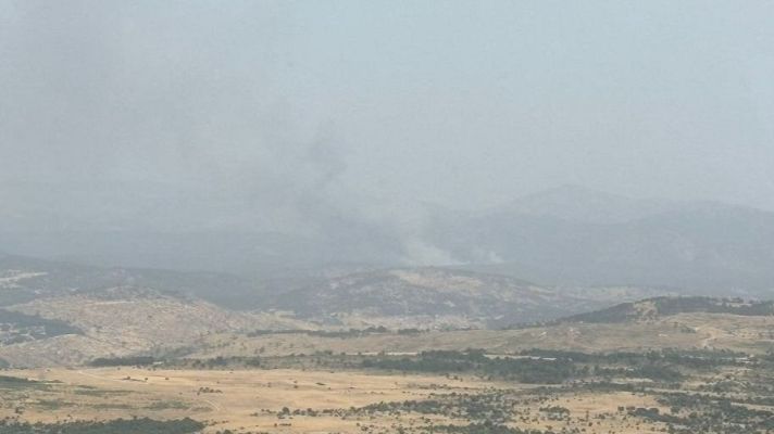 Telediario 2 - Ávila se enfrenta a la amenaza del fuego en San Bartolomé de Pinares