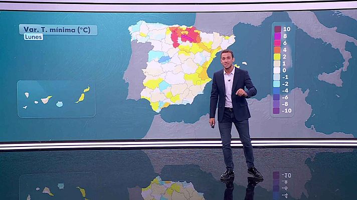 El tiempo - Ascenso notable de las temperaturas en el norte de Galicia, Cantábrico, alto Ebro y zonas de Canarias