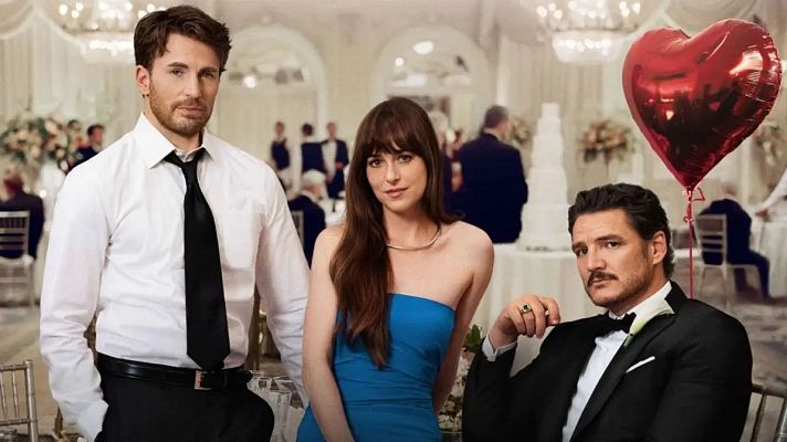 Telediario 1 - Dakota Johnson, Pedro Pascal y Chris Evans forman un trío en 'Materialistas', que llega este jueves a los cines