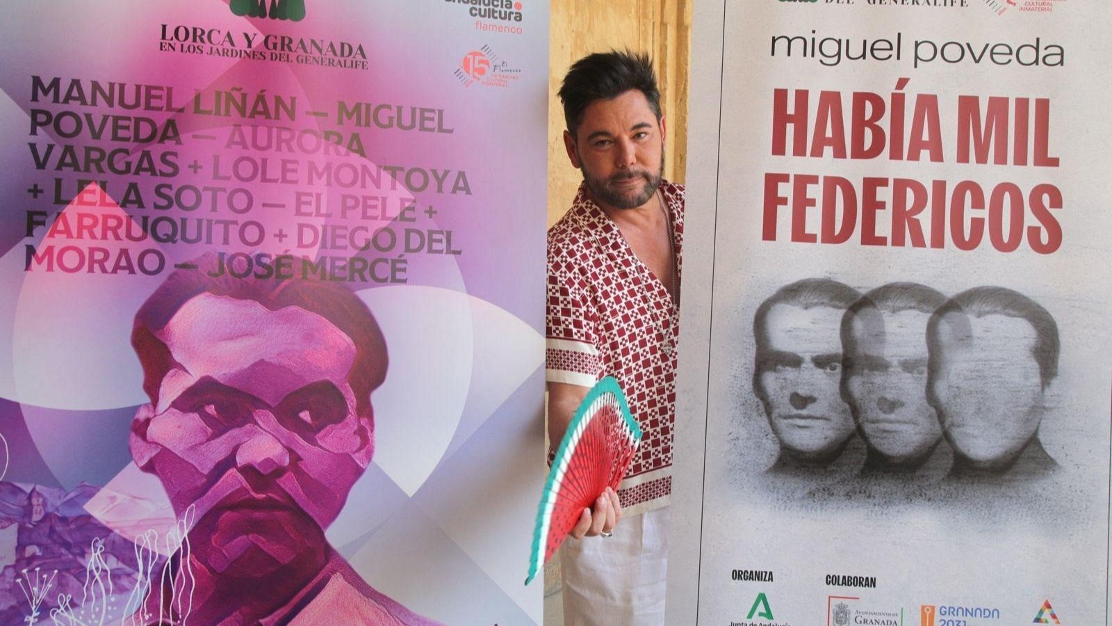 Miguel Poveda presenta  en Granada 'Había mil Federicos' - Telediario 1 | Ver