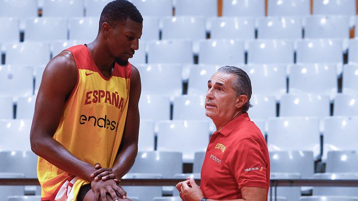 Los Deportes de La1 - España prepara en Badalona el doble enfrentamiento ante Francia en la gira previa al Eurobasket