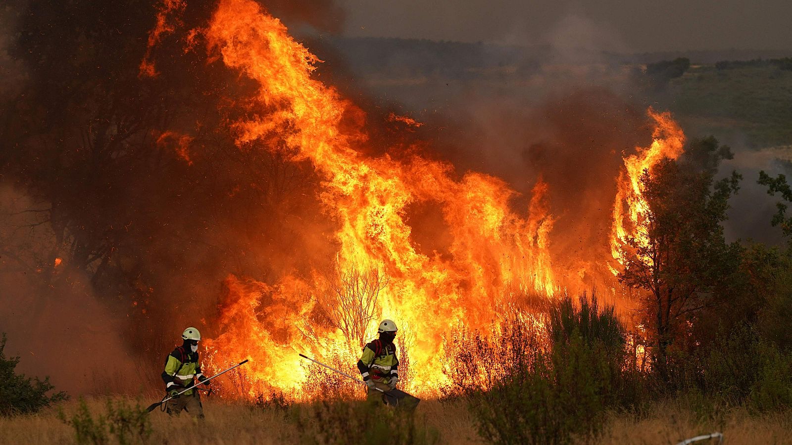 Ocho grandes incendios asedian cuatro provincias de Castilla y León | Ver