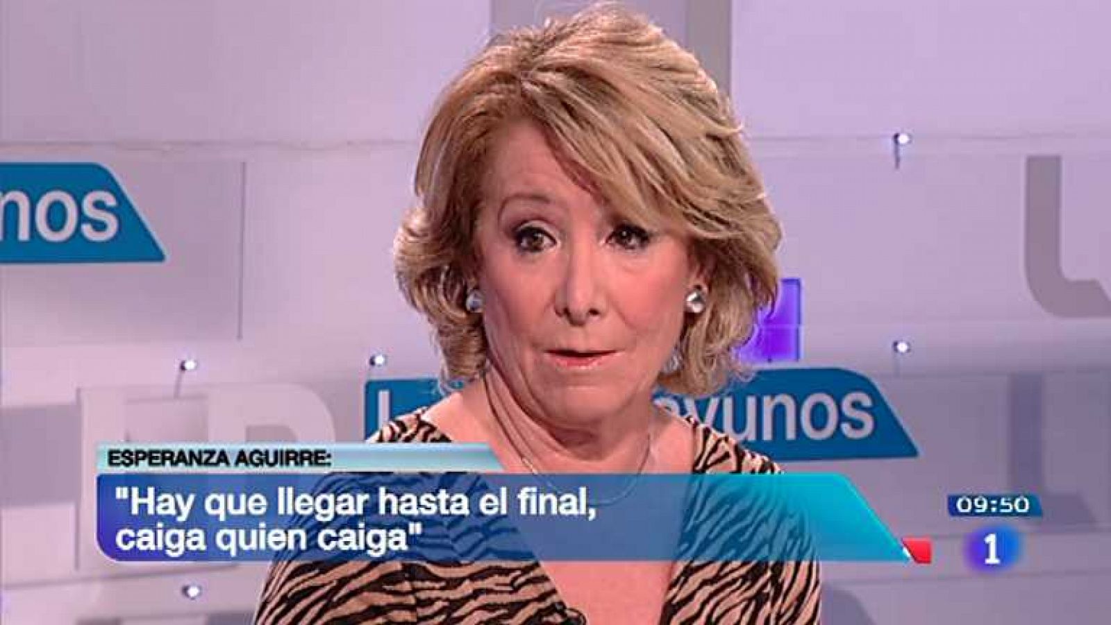 Los desayunos de TVE - Esperanza Aguirre, expresidenta de la Comunidad de Madrid y presidenta del PP de Madrid