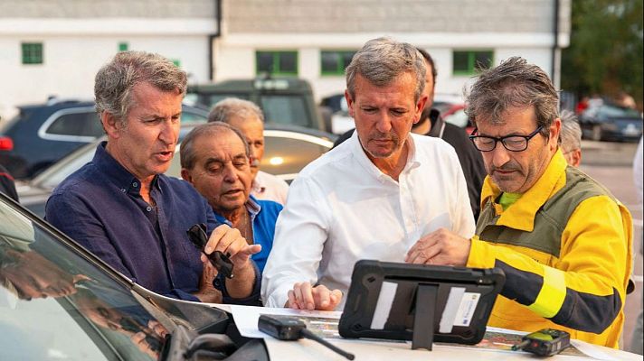 Telediario 2 - Feijóo acusa al Gobierno de "seguir de vacaciones" mientras España está "ante un riesgo máximo" por los incendios