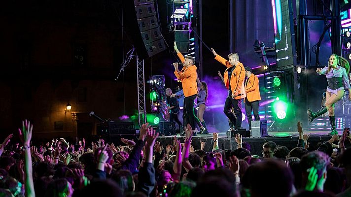 Telediario 1 - Las orquestas convierten las verbenas de verano en espectáculos, aunque algunas son reemplazadas por DJs