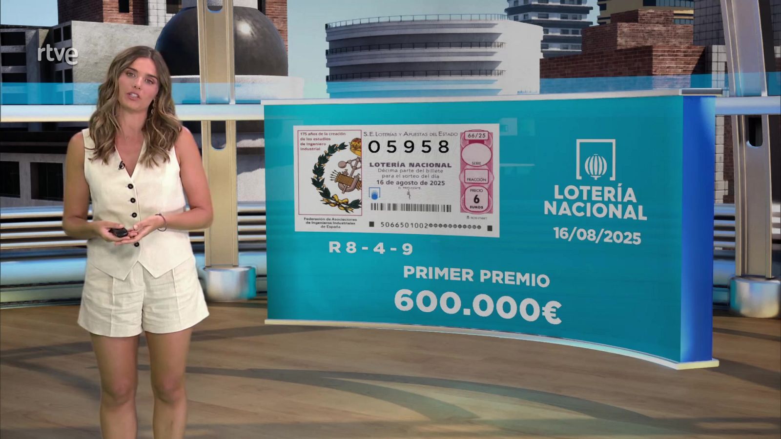 Sorteo de la Lotería Nacional: 16/08/2025 - Loterías | Ver