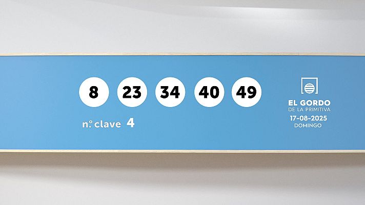 SELAE - Sorteo de la Lotería Gordo de la Primitiva del 17/08/2025