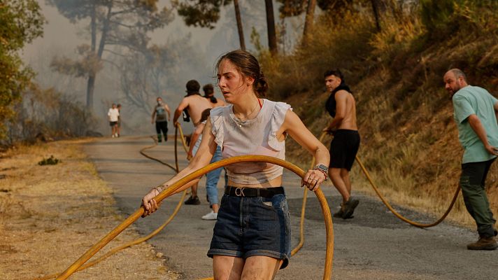 Informativo 24h - Raquel María, alcaldesa de Petín, Ourense: "Teníamos fuego por todos los lados"