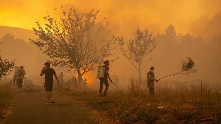 Telediario 1 - Las dificultades de investigar las causas de un incendio