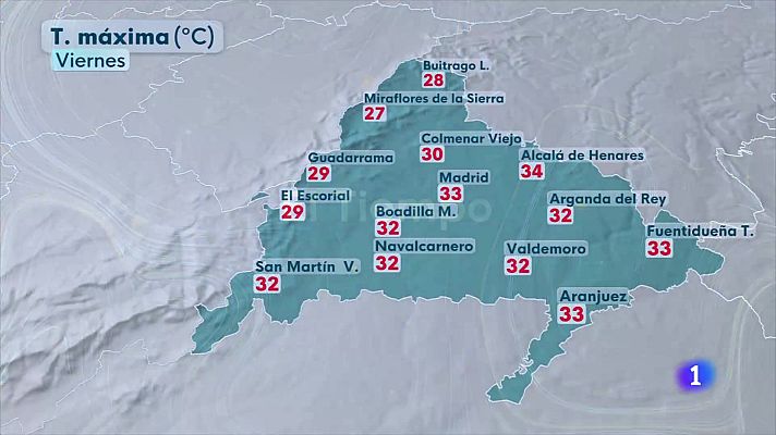 Informativo de Madrid - El tiempo en la Comunidad de Madrid -22/08/25