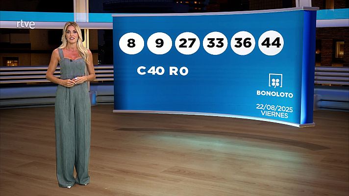 Loterías - Sorteo de la Bonoloto y Euromillones del 22/08/2025
