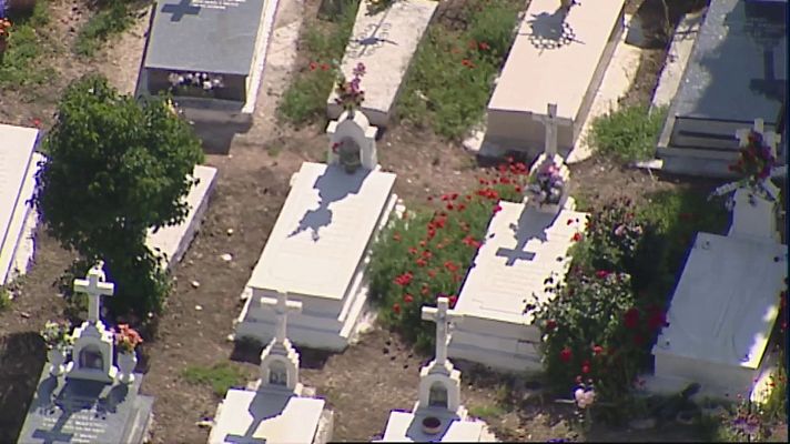 España, entre el cielo y la tierra - Imágenes aéreas del cementerio de Alcaraz (Albacete)