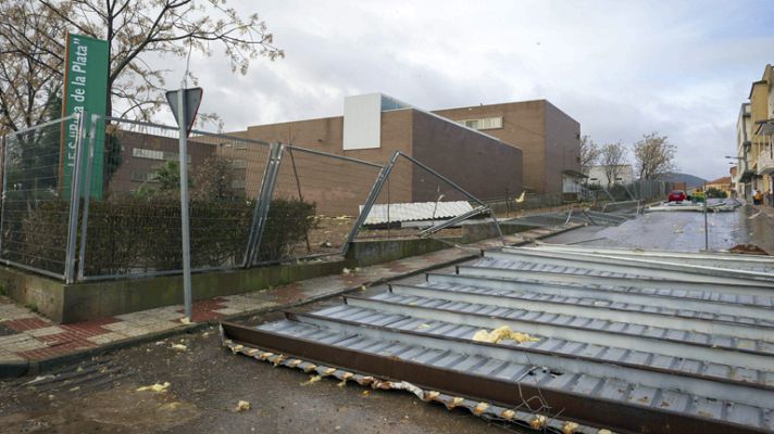 Telediario 1 - Incidentes por el temporal