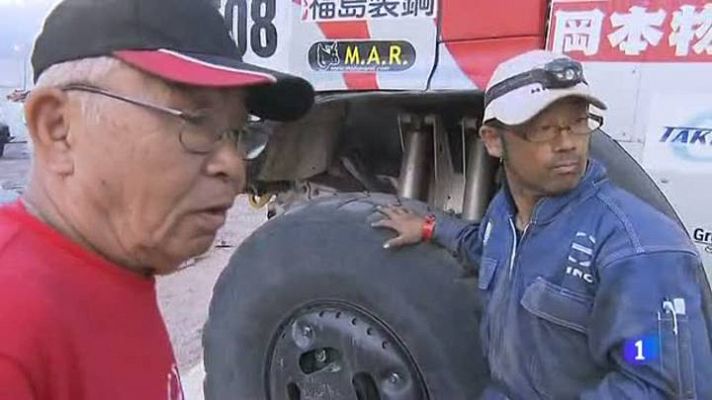 Telediario 1 - El orgullo de acabar el Dakar 'sano y salvo'