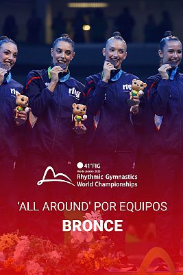 EspaÃ±a gana el bronce mundial en el 'all around' por equipos