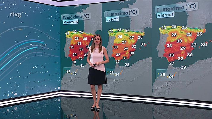 El tiempo - Las temperaturas máximas descenderán en Canarias e interiores del tercio este y aumentarán en el alto Ebro y el Ampurdán