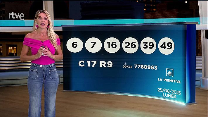 Loterías - Sorteo de la Bonoloto y Primitiva del 25/08/2025