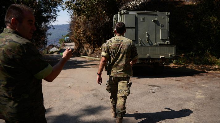 Telediario 2 - Heridos graves dos militares al colisionar su vehículo con un camión de ganado en Ourense