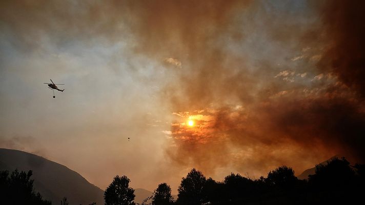 El incendio en Anllares, León, vuelve a nivel 2 | Ver