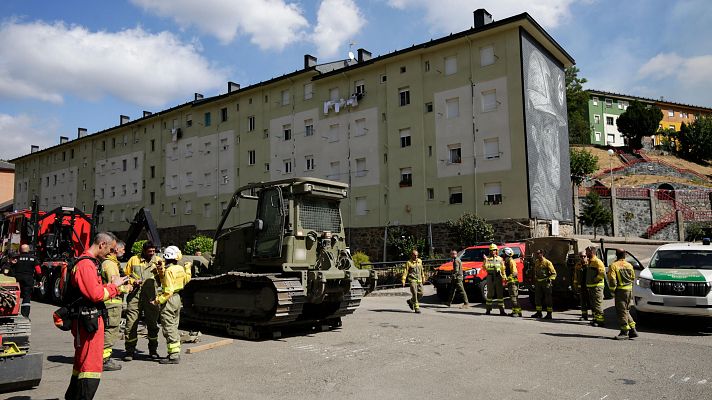 Telediario 2 - Así se controla un incendio: monitorización 24 horas y trabajos por todo el perímetro