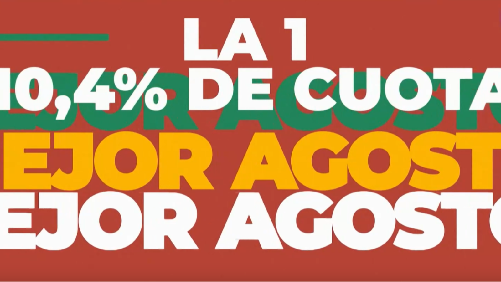 La 1 anota su mejor agosto de audiencias en nueve años | Ver