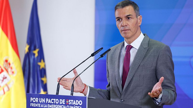 Sánchez reivindica el pacto de Estado climático - Telediario 2 | Ver
