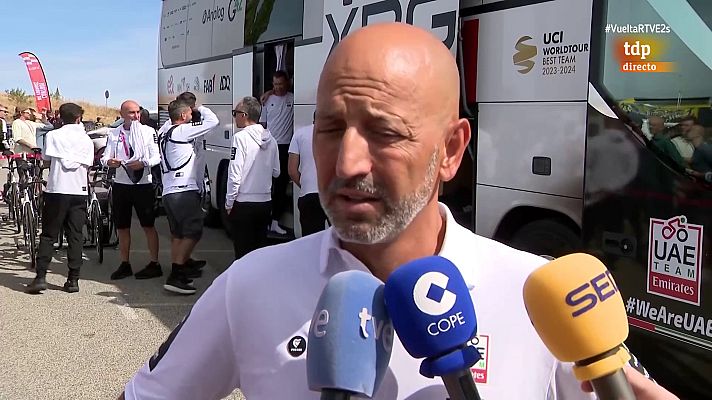 Vuelta ciclista a España - Matxín, tras el anuncio de la salida de Ayuso del UAE: "No cambia nada. La relación con él es ejemplar"