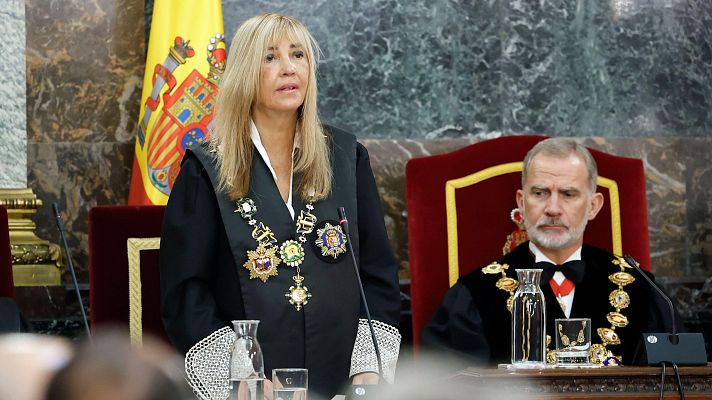 Telediario 1 - La presidenta del CGPJ advierte que defenderá con "firmeza" el Poder Judicial