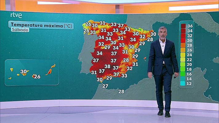 El tiempo - Chubascos y tormentas fuertes durante la primera mitad del día en litorales de Tarragona y Castellón
