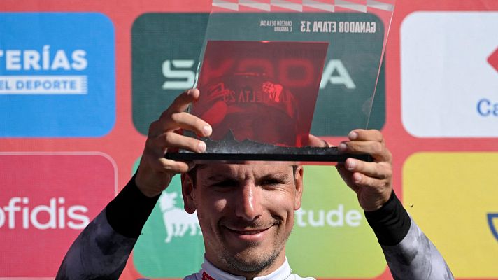 Vuelta ciclista a España - Joao Almeida, tras ganar en el Angliru: "Es la subida más dura del mundo, es una locura"