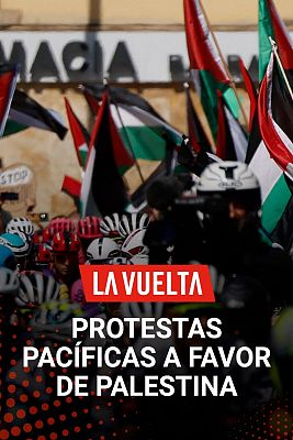 Vuelta ciclista a España - Nuevas protestas propalestinas contra el Israel Premier-Tech en Avilés
