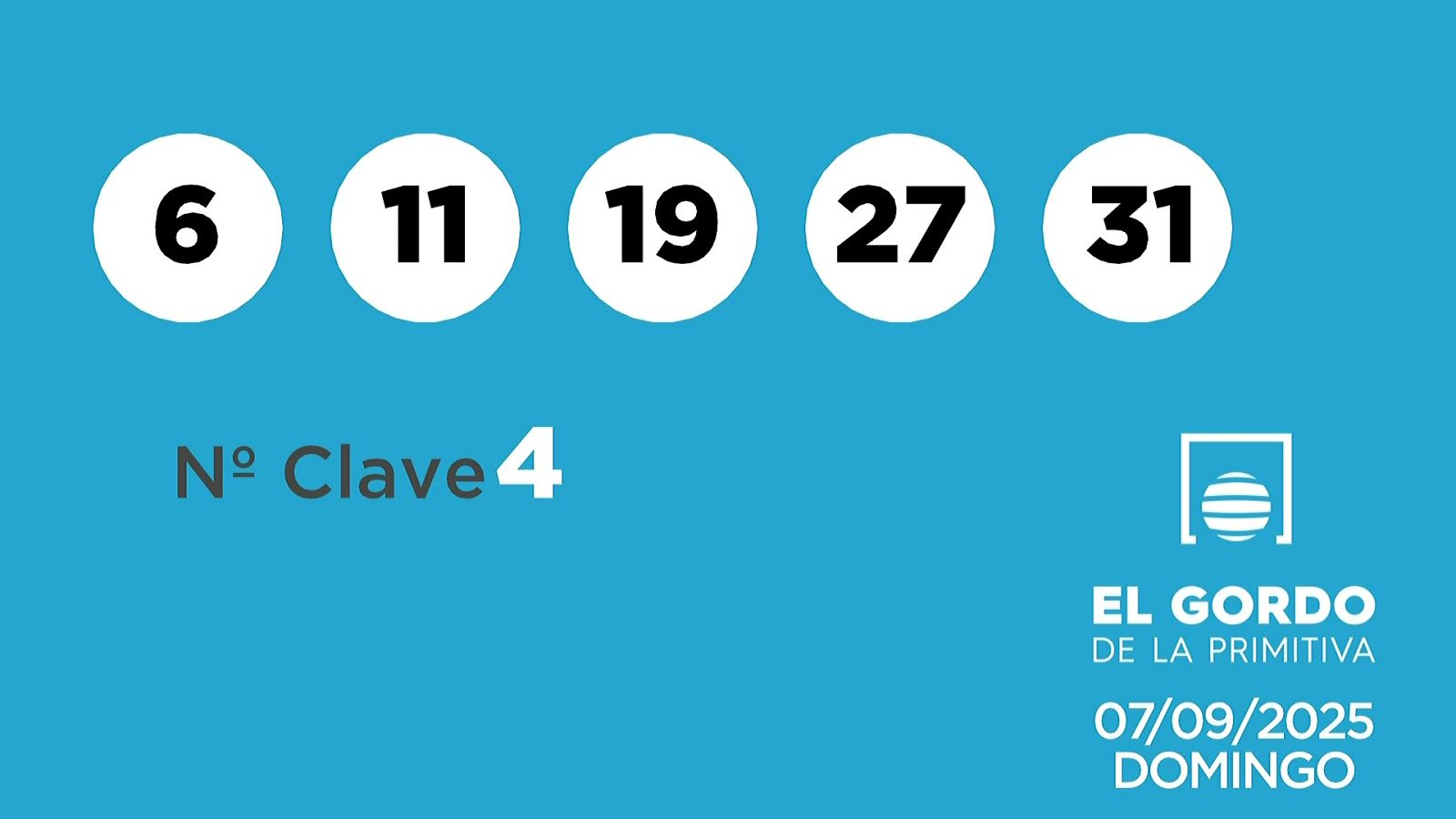 Sorteo de la Lotería Gordo de la Primitiva del 07/09/2025 - Ver ahora