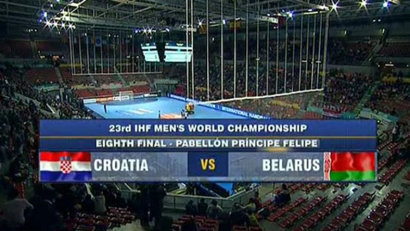 Mundial de Balonmano - 1/8 de final: Croacia - Bielorrusia 